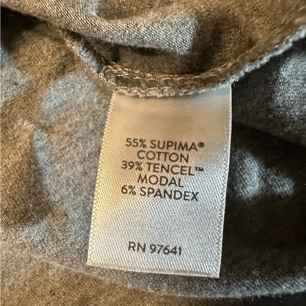 J. Jill womens Luxe Supima Boat Neck Tee Shirt Top XS Heathered Gray(j10) - Picture 11 of 13
